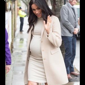 H&M MAMA Beige Melange Fine-Knit Dress